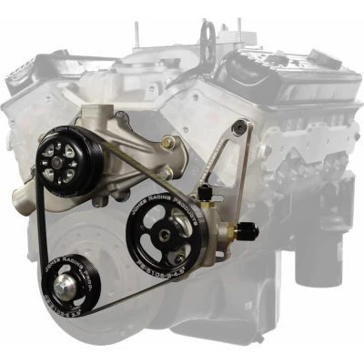 JONES RACING PRODUCTS SB CHEVY SERPENTINE WATER PUMP & PS DRIVE SYSTEM - JRP-1004-AL-CE