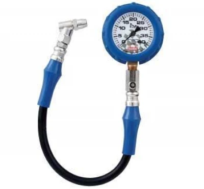 QUICKCAR WHITE FACE TIRE GAUGE - QCP-56-040