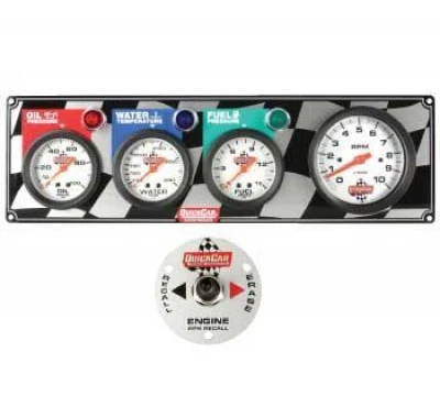 QUICKCAR STANDARD GAUGE PANEL WITH TACH - QCP-61-60423