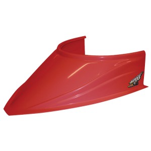 MD3 CURVED HOOD SCOOP - 5"; RED