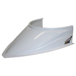 MD3 CURVED HOOD SCOOP - 5"; WHITE