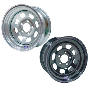 BART MEDIUM WEIGHT STOCK CAR WHEELS - 15 INCH X 7, 8, AND 10 INCH WIDE