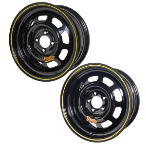 AERO 45 SERIES SPORT COMPACT WHEELS - 15 INCH BY 7 INCH WIDE; BLACK