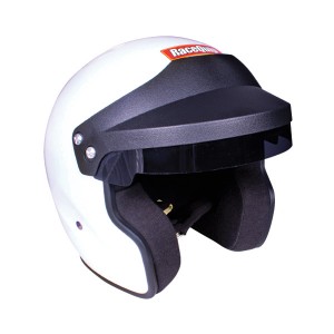 RaceQuip 253117 Gloss White XX-Large OF15 Open Face Helmet Snell SA-2015 Rated 