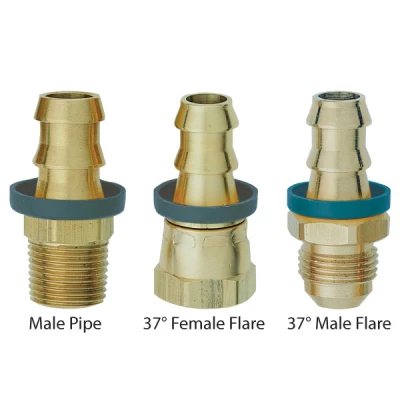 BRASS PUSH-ON HOSE END FITTINGS - FITTING-PUSH-ON-BRASS
