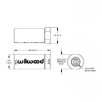 WILWOOD BRAKE RESIDUAL PRESSURE VALVE - WIL-260-13706