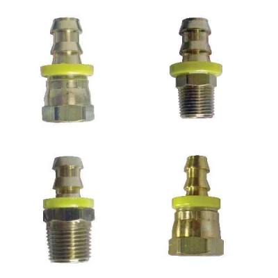 BRASS PUSH-ON HOSE END FUEL FITTINGS - FITTING-PUSH-ON-BRASS-FUEL