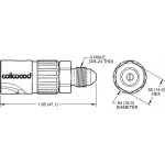 WILWOOD NO-BLEED QUICK DISCONNECT FITTING - WIL-260-16770
