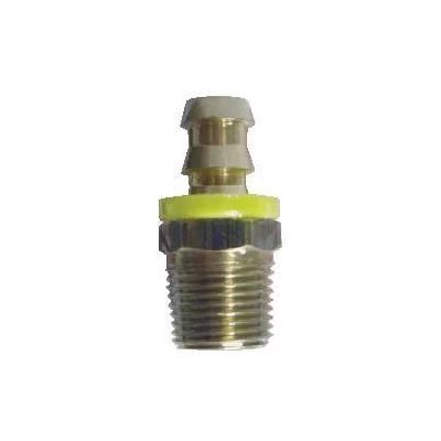 BRASS PUSH-ON HOSE END FUEL FITTING - FF-1050