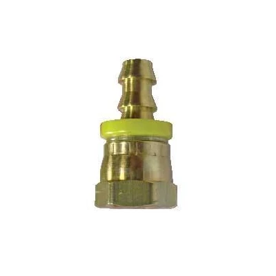 BRASS PUSH-ON HOSE END FUEL FITTING - FF-1070