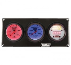 QUICKCAR EXTREME 2-GAUGE PANEL WITH TACH
