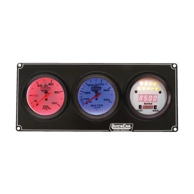 QUICKCAR EXTREME 2-GAUGE PANEL WITH TACH - QCP-61-7031
