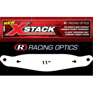 RACING OPTICS XSTACK 10 LAMINATED TEAROFF SYSTEM - 11"; STRAIGHT; CLEAR