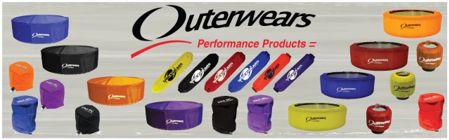 Outerwears pre-filters, scrub bags, shock covers, screens and other products available at Day Motor Sports.