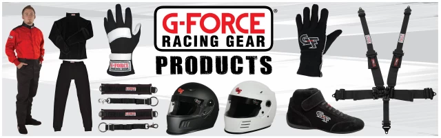 G-Force Racing Gear driving apparel and harnesses available at Day Motor Sports.