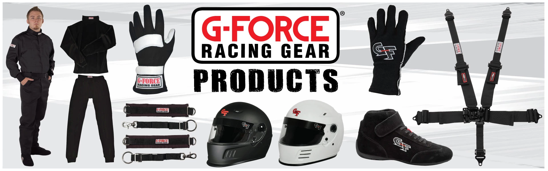 G-Force Racing Gear driving apparel and harnesses available at Day Motor Sports.