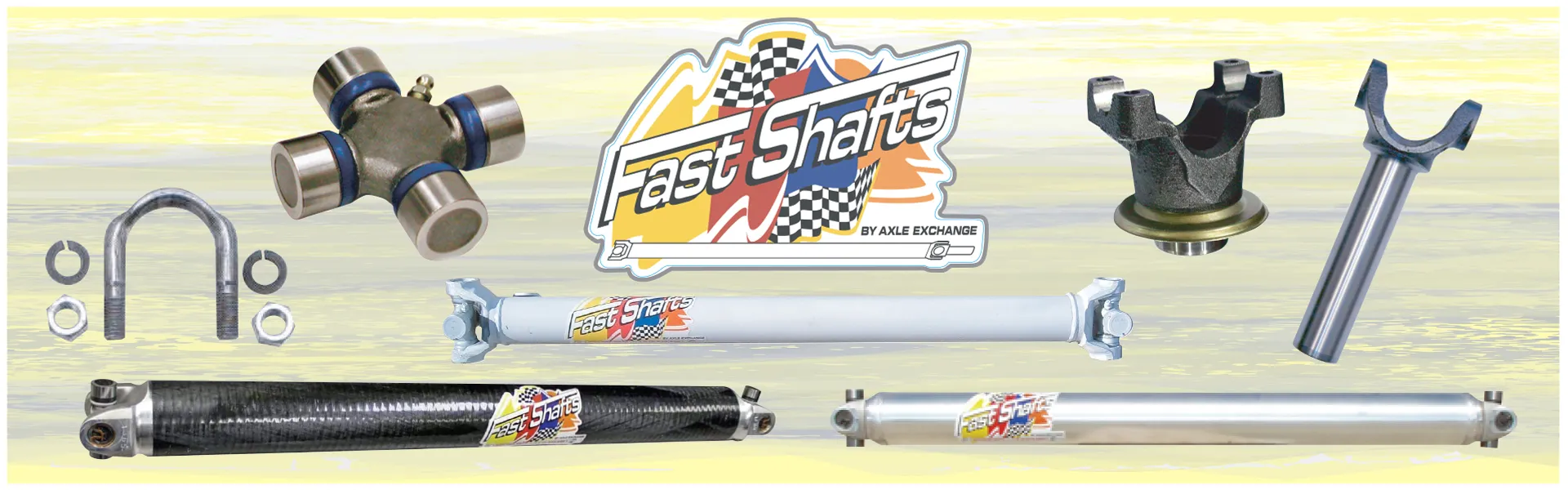Fast Shaft race car drive shafts, yokes, u-joints, and accessories available at Day Motor Sports.