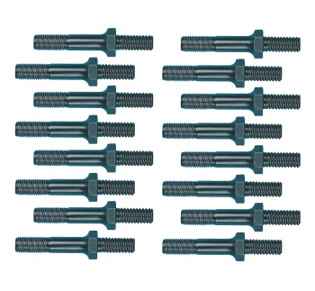 JEGS 20581 Rocker Arm Studs - 3/8-24 Top 7/16-14 Bottom Engine Components (2 Pack)